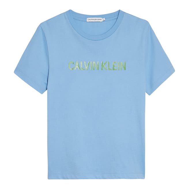 Calvin Klein Boy's Blue Logo Tee