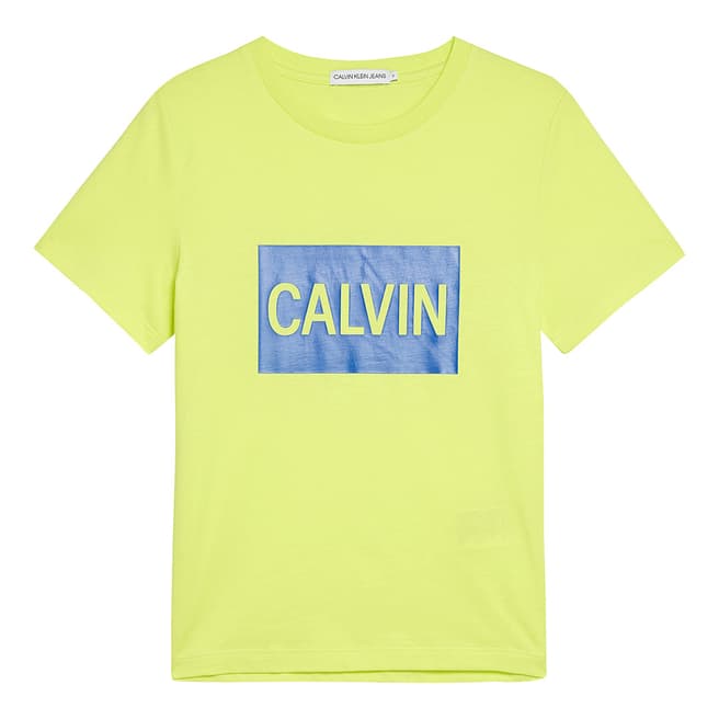 Calvin Klein Boy's Lemon Calvin Logo Tee