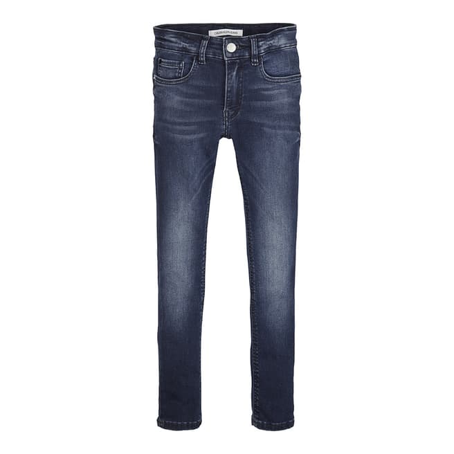 Calvin Klein Boy's Blue/Black Skinny Jeans