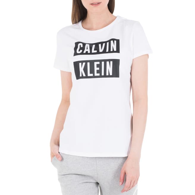 Calvin Klein White/Black Logo Tee