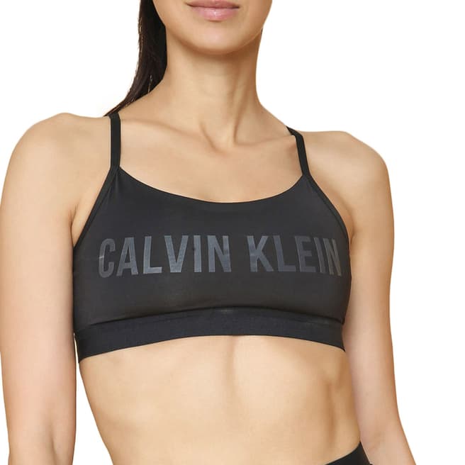 Calvin Klein Black/Lime Low Suppot Sports Bra