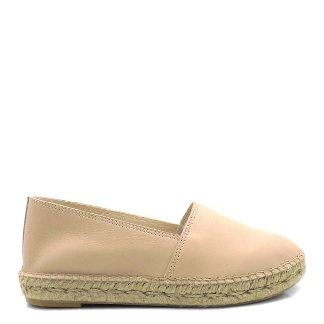 Paseart Nude Leather Espadrilles