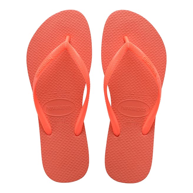 Havaianas Orange Cyber Slim Flip Flops