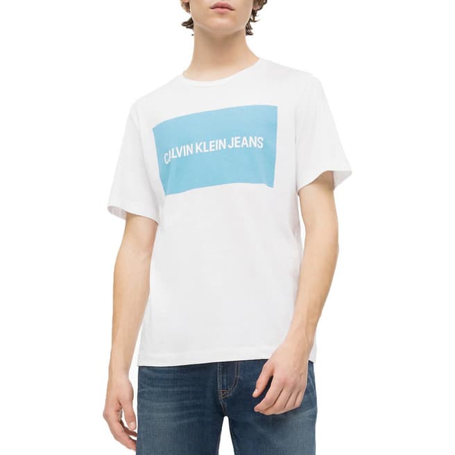 Calvin Klein White Box Logo Regular T-Shirt