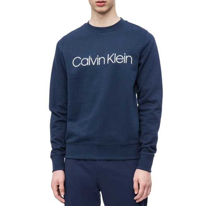 Calvin Klein Navy Logo Sweatshirt