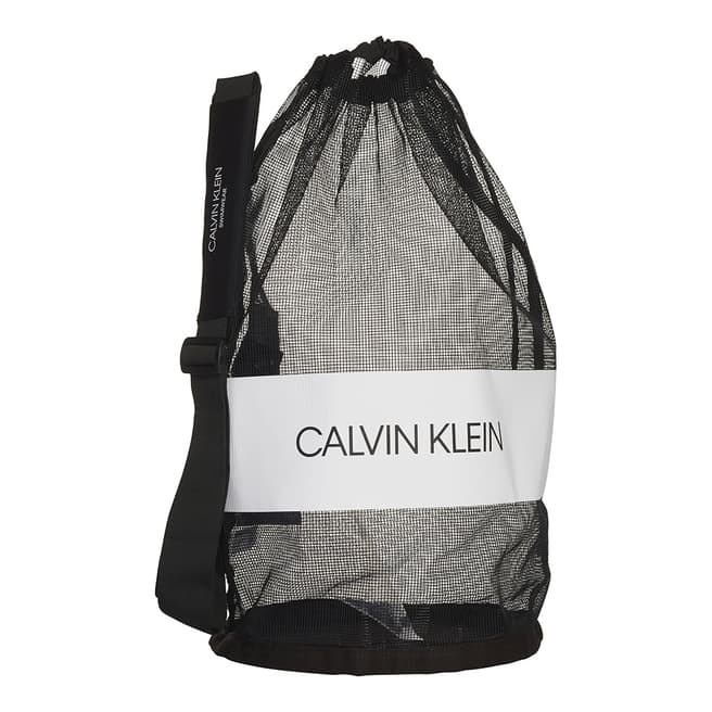 Calvin Klein Black Beach Drawstring Bag