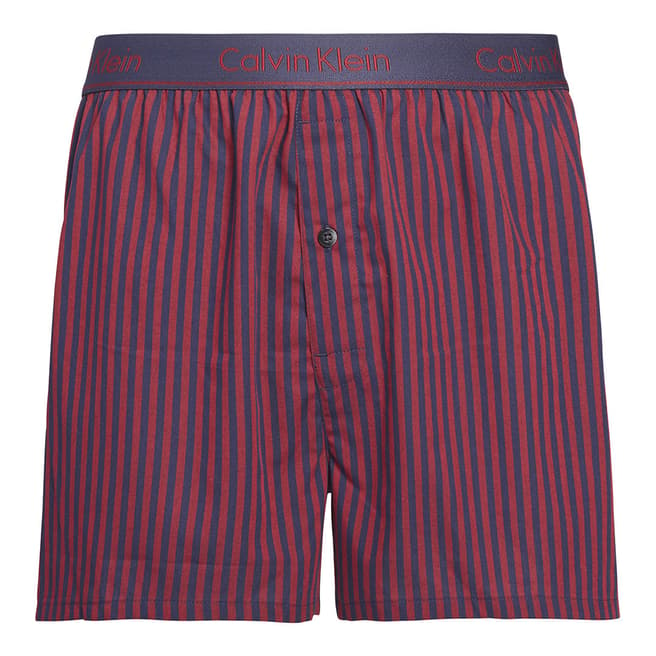 Calvin Klein Rio Red Traditional Stripe Woven Boxers