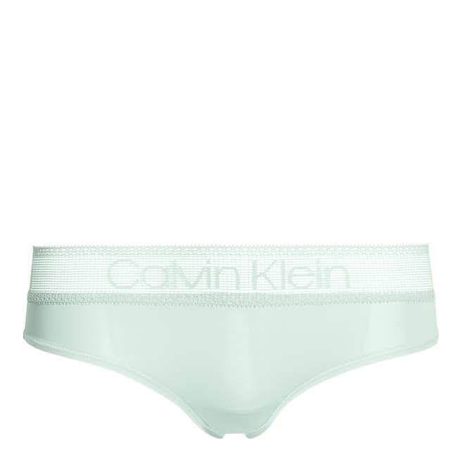 Calvin Klein Elysian Green Logo Lace Brazilians