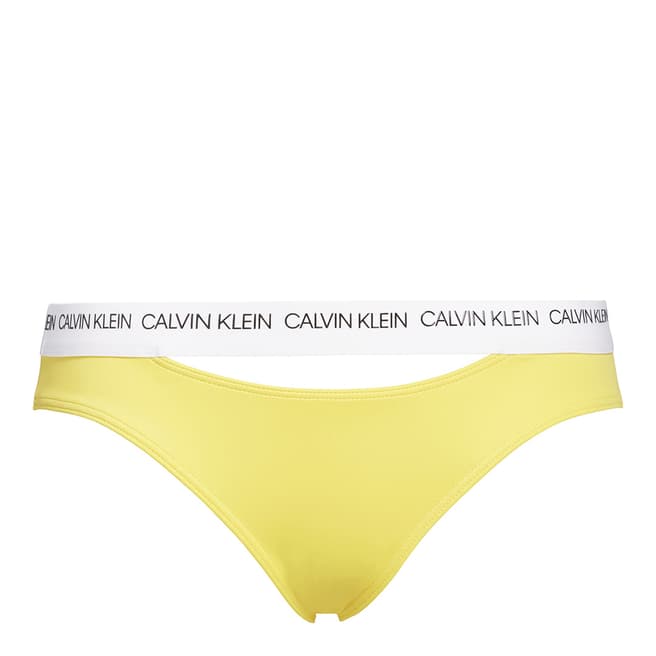 Calvin Klein Habanero Gold Ck Logo-S Bikini Swim