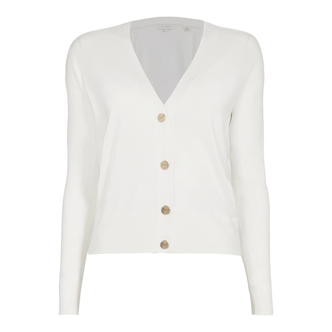 Ted Baker Ivory Aubreiy Buttoned Through Cardigan