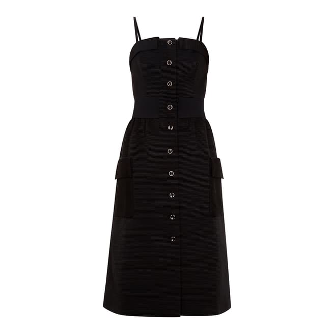 Ted Baker Black Octovia Cotton Button Dress