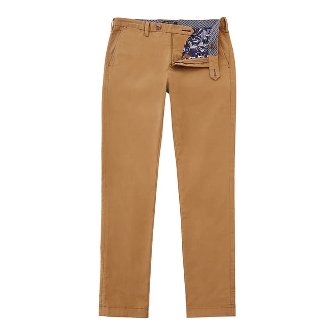 Ted Baker Tan Tapcor Tapered Fit Chino