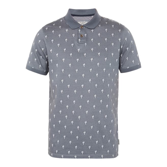 Ted Baker Blue Stopme Palm Polo