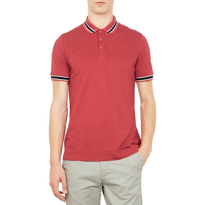 Ted Baker Pink Museo Mini Spot Polo Shirt