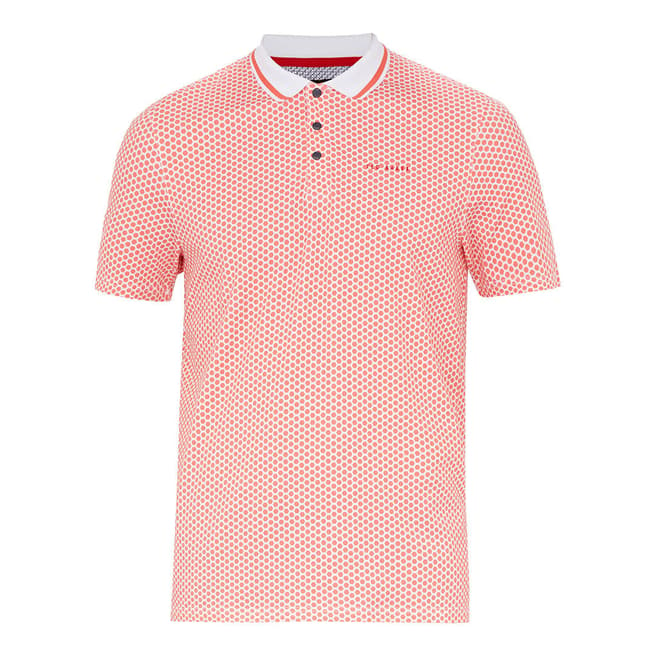 Ted Baker Coral Erine Golf Geo Polo Top