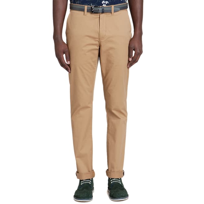 Ted Baker Tan Chaade Classic Fit Chino Trouser