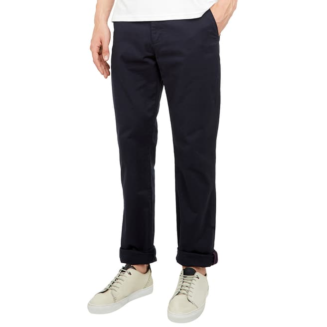 Ted Baker Navy Clasleb Classic Fit Chinos