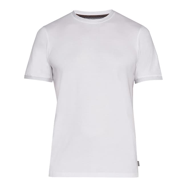 Ted Baker White Fryegtt Tall Jacquard T-Shirt