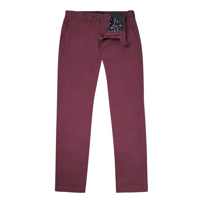 Ted Baker Deep Pink Slim Fit Chino