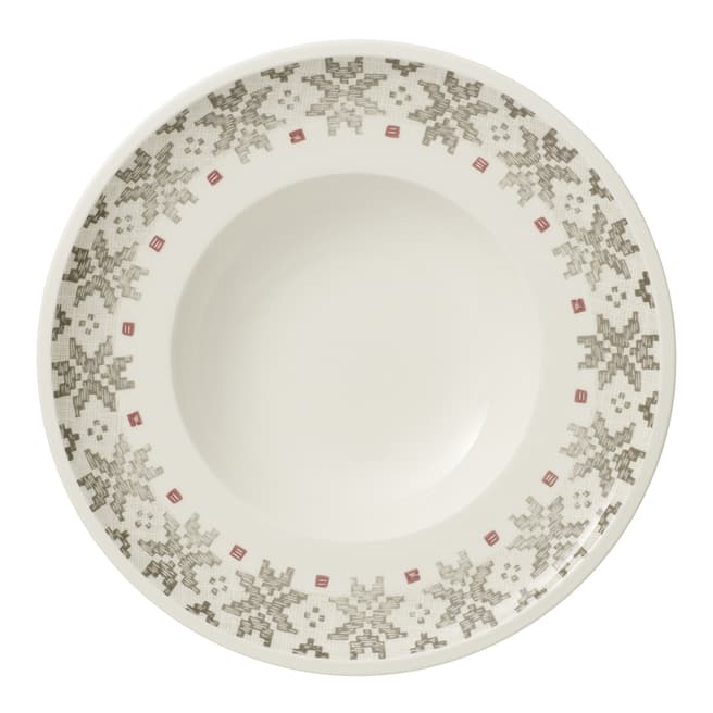 Villeroy & Boch Set of 6 Artesano Montagne Deep Dinner Plate, 25cm