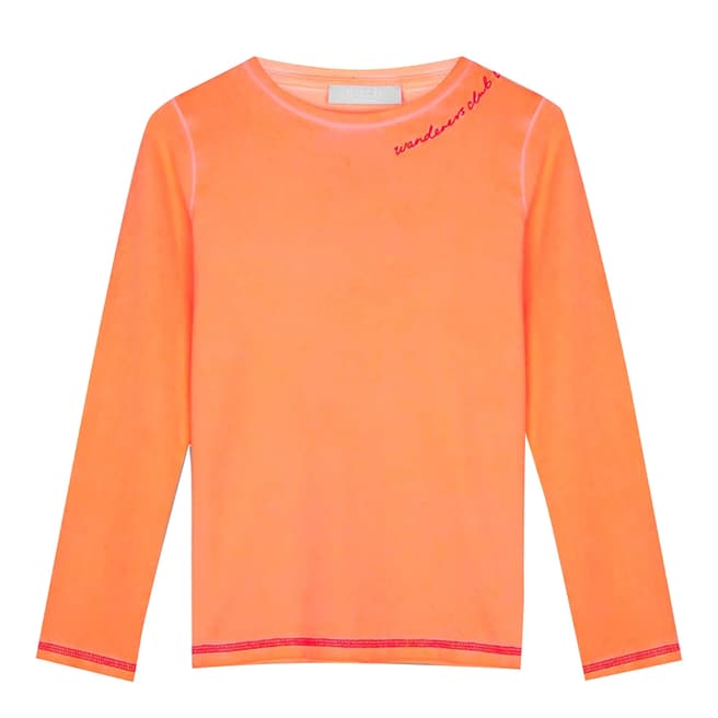 Mint Velvet Neon Orange Embroidery T-Shirt