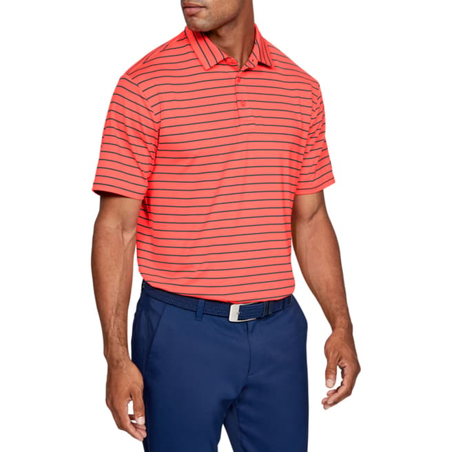 Under Armour Red Playoff Polo