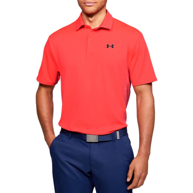 Under Armour Men's Red Playoff Polo Shirt