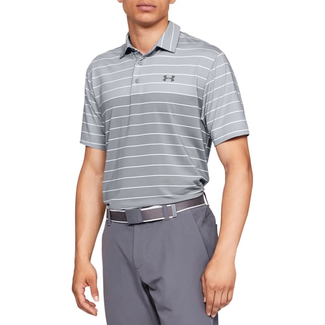 Under Armour Grey Playoff Polo
