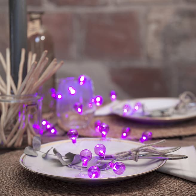 Lighting Editions Purple Outdoor Globe String Lights