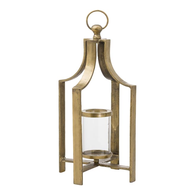 Hill Interiors Ohlson Antique Brass large Tea Light Lantern