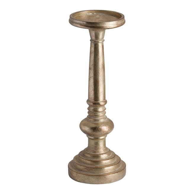 Hill Interiors Antique Brass Effect Candle Holder