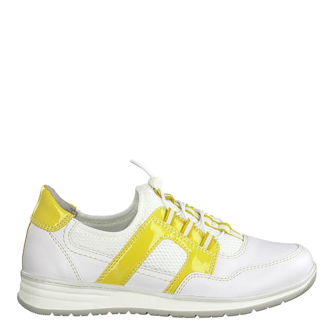 Jana Yellow Comb Softline Sneakers