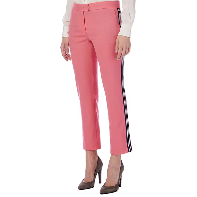 PAUL SMITH Pink Stripe Straight Trousers