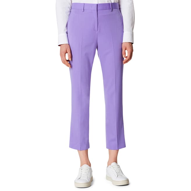 PAUL SMITH Lilac Kick Flare Cropped Trousers
