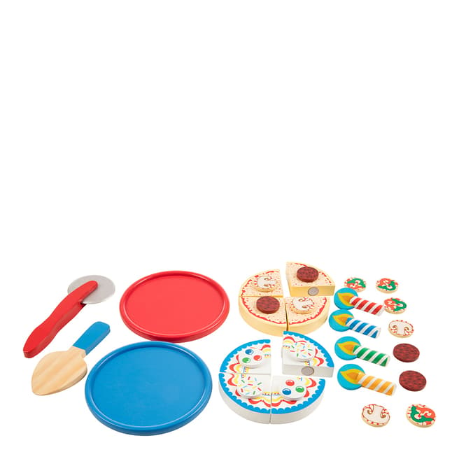 Melissa and Doug Wooden Pizza & Cake Play Set