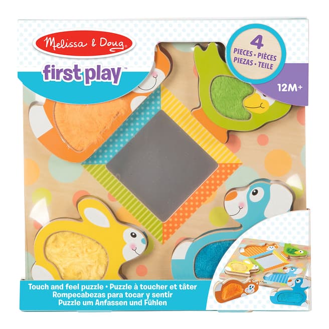 Melissa and Doug Touch/Feel Puzzle/Peek A Boo Pets