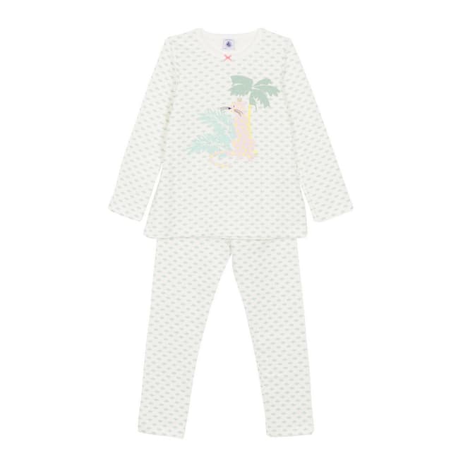 Petit Bateau Kid's Girl's White Pyjamas