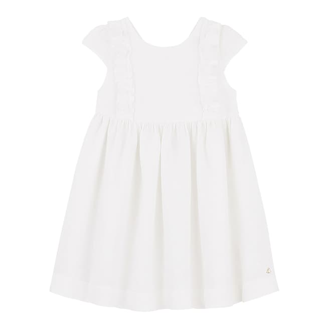Petit Bateau Kid's Girl's White Formal Dress