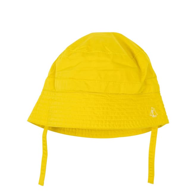 Petit Bateau Baby Unisex Yellow Wide Brimmed Hat