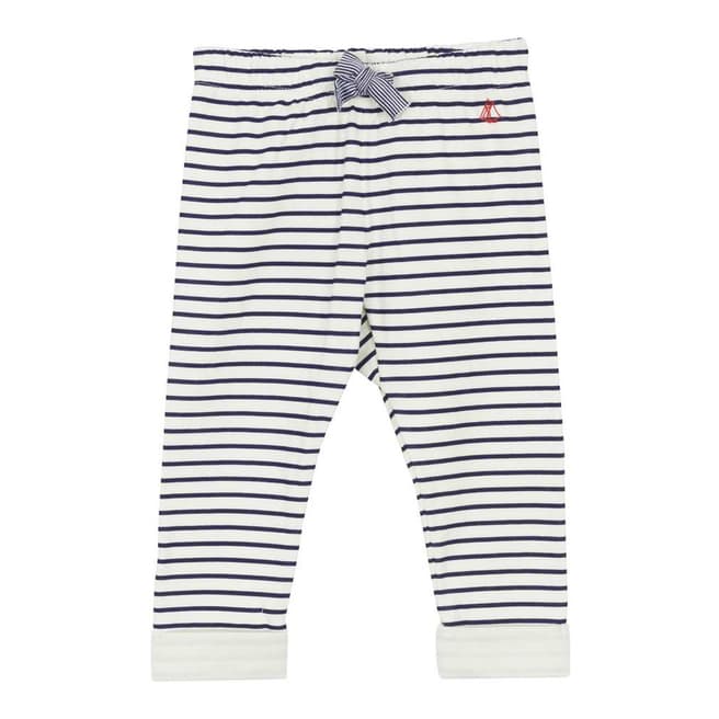 Petit Bateau Baby Boy's White/Black Striped Trousers