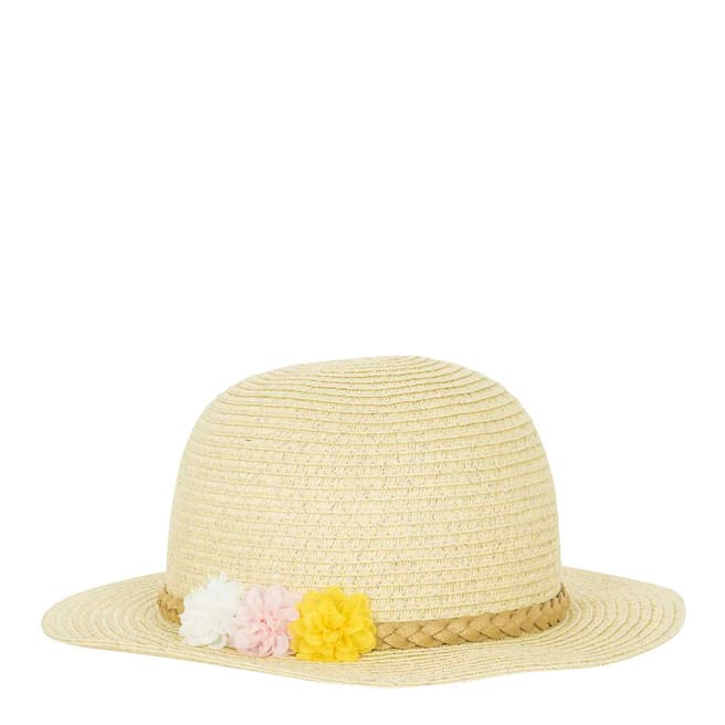 Petit Bateau Kid's Girl's Beige Straw hat