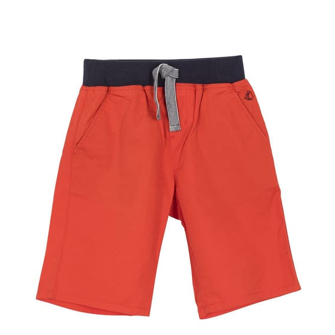 Petit Bateau Kid's Boy's Red Bermuda Shorts