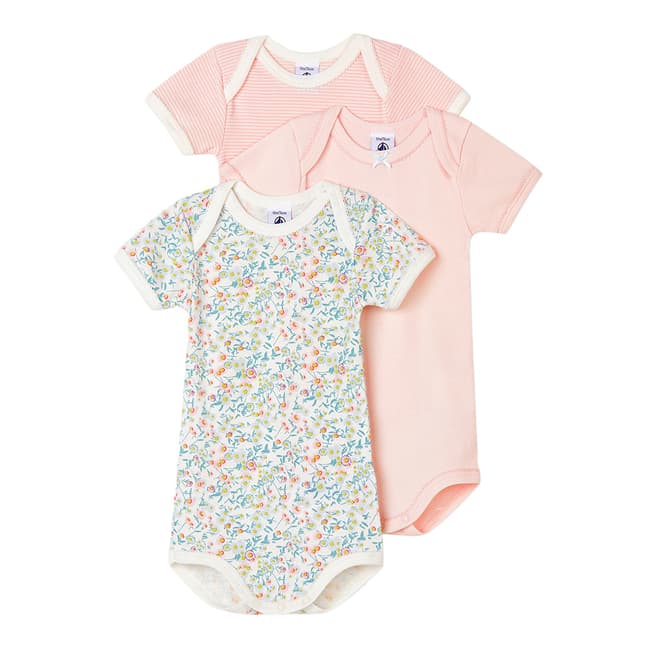 Petit Bateau Baby Girl's Multi Pastel Bodysuit Set