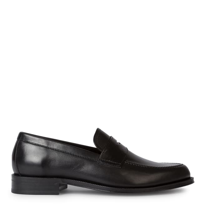 PAUL SMITH Black Lowry Loafers