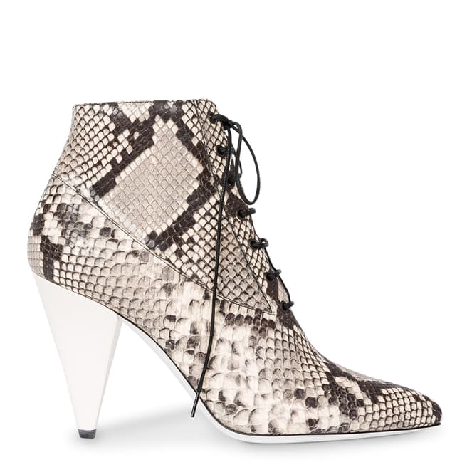 PAUL SMITH Snake Cyndi Leather Ankle Boots