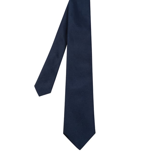 PAUL SMITH Inky Blue Plain Blade Tie 8cm