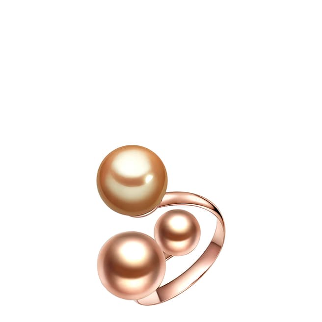 Kaimana Rose Gold/Brown Pearl Ring