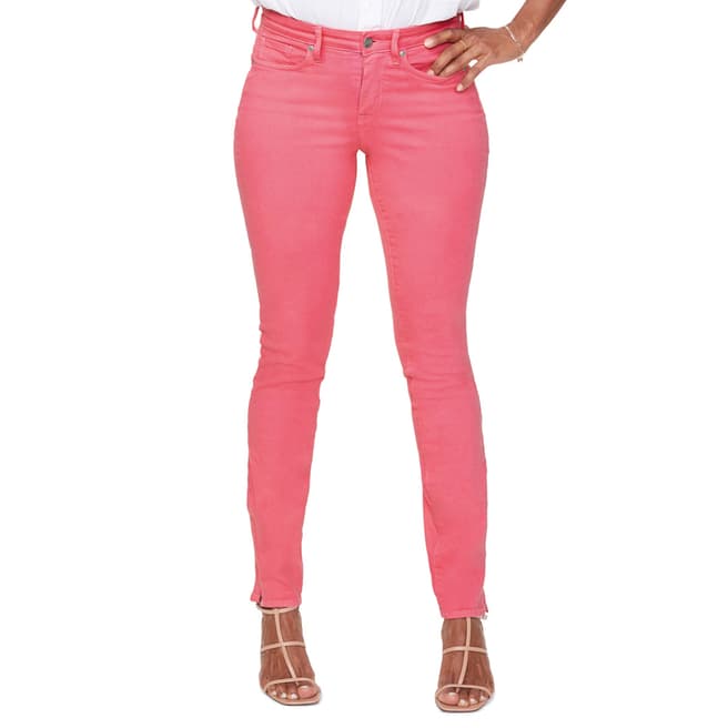 NYDJ Pink Skinny Alina Stretch Jeans