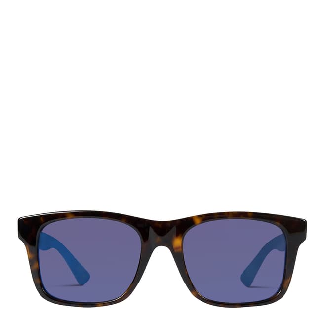 Gucci Men's Black/Blue Gucci Sunglasses 53mm