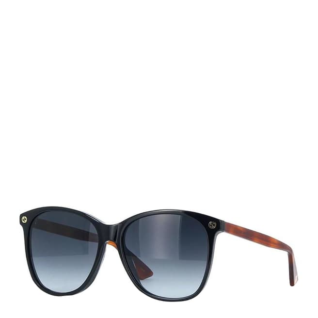 Gucci Women's Black/Brown Gucci Sunglasses 58mm
